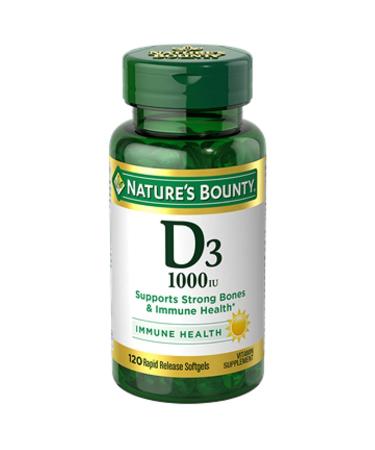 Nature's Bounty Vitamin D3 1000IU - 120 Softgels