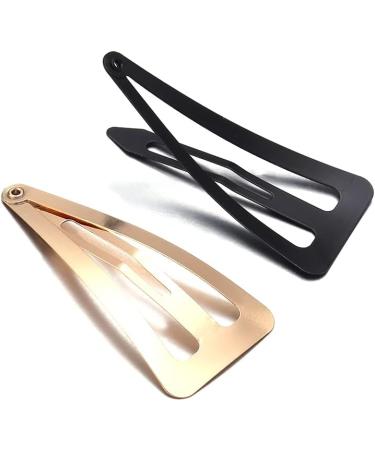 Hair Clips 10 pieces/batch silver black gold metal snap clip hairpin geometric triangle hairpin metal accessories Blue Hair Clips (Size : Noir) - Buy Online on GoSupps.com