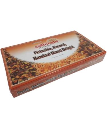Gulluoglu (Pistachio-Almond-Hazelnut) Turkish Delight 500 gr (Pack of 1) daily fresh shipment from Istanbul/Turkey - Buy Online on GoSupps.com