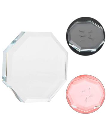 Premium Glass Eyelash Palette & Holder | Reusable Lashes Crystal Tray for Extensions & Glue - Buy Online on GoSupps.com