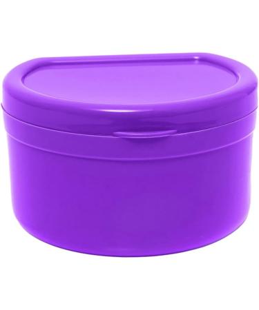 Leakproof False Tooth Retainer Case - Pink Teeth Storage Box with Strainer for Travel & Cleaning - Buy Online on GoSupps.com