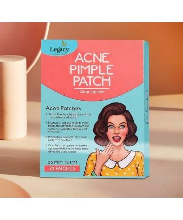 Legacy Pimple Patches for Face | Tea Tree Oil | 72 dots | Hydrocolloid Acne Pimple Patches | Blemish Patches Acne Dots Pimple Stickers Acne Patch and Pimple Patch | Fast Healing Good bye to Pimple