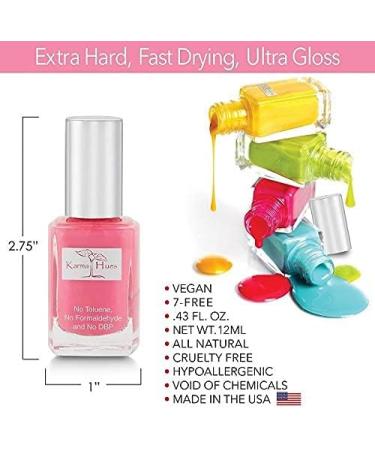Karma Organic Quick Dry Nail Polish - Non-Toxic, Vegan, Cruelty-Free Paint for Adults & Kids - Beachy Chic Shade 0.43 fl oz - Buy Online on GoSupps.com