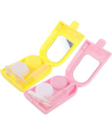 Solustrie Contact Lens Case with Mirror - Travel Lens Organizer & Colored Lens Storage Box - Buy Online on GoSupps.com