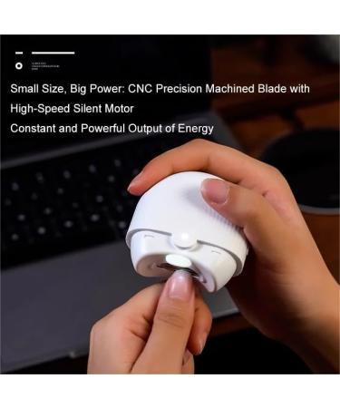 Electric Automatic Nail Clipper Nail Trimmer Electric Rechargeable Nail Cutter File with Light and Nail Scraps Storage fof Kids Seniors Adult /965 White - Buy Online on GoSupps.com