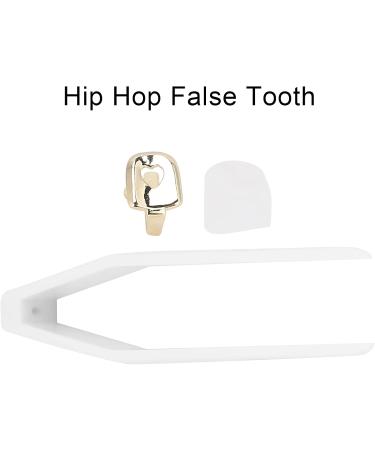 Hip Hop False Tooth Brass Teeth Brace Decoration for Party for Daily Use(gold) - Buy Online on GoSupps.com