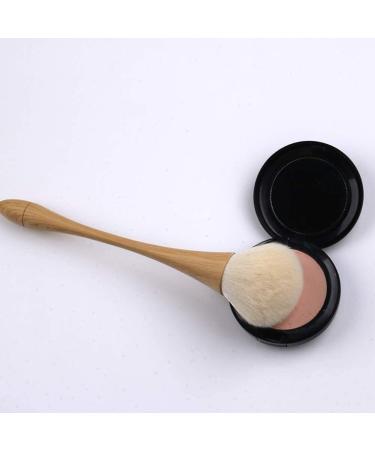 Buy Brush Wood Grains Curve Handle Face Powder Brushes - Easy Grip Makeup Tool for Women | Practical Cosmetic Brush for International Shipping - Buy Online on GoSupps.com