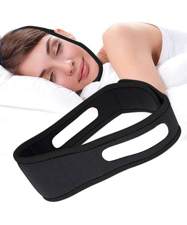 Anti snoring chin straps snoring stopper anti -snoring chin strap snoring stopper anti snoring 2023 update professionally effective helps against snoring snoring equipment black
