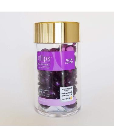 Ellips Hair Vitamin- Purple Nutri Color (Enriched With Moroccan Oil) 50 Capsules x 1ml