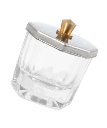 VINTORKY Nail Cup Nail Dish Cup Nail Liquid Holder Acrylic Nail Supplies Dappen Dish for Acrylic Nails Nail Dappen Dish Acrylic Nail Tools Manicure Nail Dish Saucer Cup Toning Glass