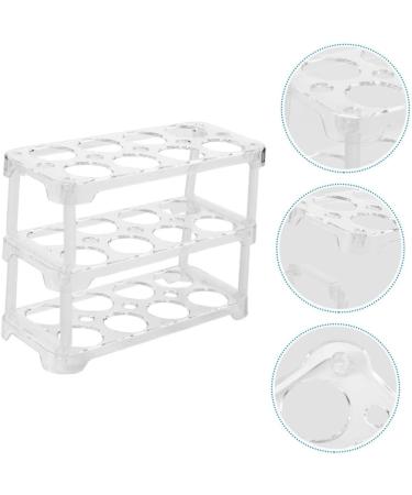 Zerodeko 2 Pcs Transparent Egg Lattice Plastic Drawers Fridge Egg Container Kitchen Supplies Eggs re-usable - Buy Online on GoSupps.com