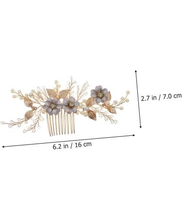DRESSOOS Bead Hair Comb Wedding Headpiece for Bride Brides Hair Comb Flowers Decor Bridal Headpieces for Wedding Bunny Ears for Kids Crystal Decor The Flowers Bridesmaid Accessories Pearl - Buy Online on GoSupps.com