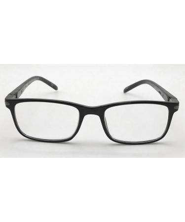 Foster Grant Cole Black Men's Crystal Vision Reading Glasses - Stylish & Comfortable (1.25) | International Shipping Available - Buy Online on GoSupps.com