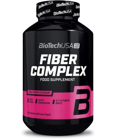 BioTechUSA Fiber Complex | Chewable Fiber Tablets with Inulin | Chromium Added. 120 Tablets - Buy Online on GoSupps.com