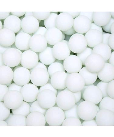 PMLAND 144 Washable Plastic Pong Game Balls Bulk for Table Tennis Carnival Pool Games Party Decoration White Color 38mm