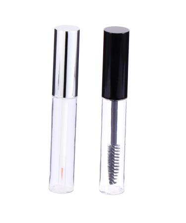 PLAFOPE PLAFOPE 12 Pieces Empty Mascara Tube with Eyelash Wand Case Cosmetic Travel Containers Empty Mascara Container Empty Eyeliner Tubes Eyeliner Boxwood Eyelash Cream Container Bottle Transparent Tray