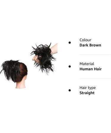 Tousled Hair Extensions Scrunchie - Brown Blonde Updo Bun Ponytail - Buy Online on GoSupps.com