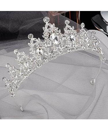 Crown Bride Diadem Crystal Tiara | Elegant Women's Hair Jewelry for Birthdays & Weddings - Perfect Gift - Buy Online on GoSupps.com