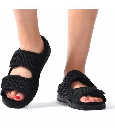 CYN Womens Diabetic Shoes - Medical Orthopedic Diabetes Sneaker, Anti-Slip, Black, Size 6US/22.5cm - Buy Online on GoSupps.com