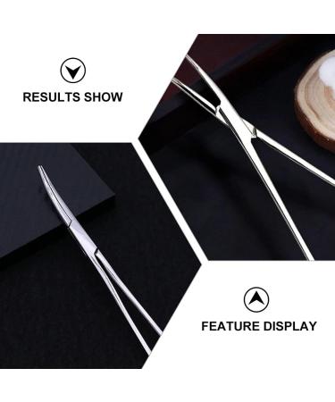 2pcs Stainless Steel Pet Hair Removal Forceps Hair Removal Clips Cupping Tong 18X7.5X0.2CM Silver - Buy Online on GoSupps.com