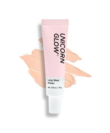 UNICORN GLOW Long Wear Primer - Pore Cover Flawless Long lasting Face Makeup Base Primer Pore Minimizer, Fine line wrinkle eraser for Normal to Dry skin 1.06 oz./ 30 g