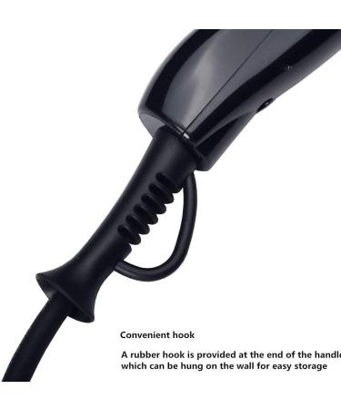 Professional Hair Dryer with Diffuser for Curly Hair Power Dry Lightweight DC Motor Hair Dryer Negative Ion Fast Drying Time and Low Noise For Household Travel Office (EU plug (220V) Black) EU plug (220V) Black - Buy Online on GoSupps.com