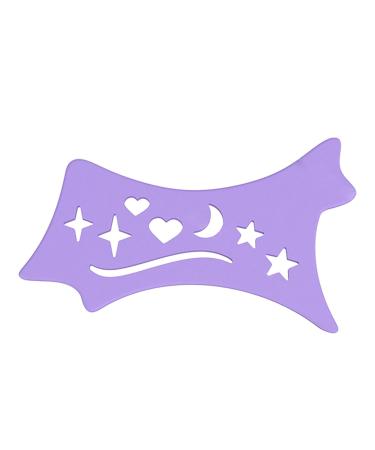 Winged Eyeliners Tool Soft Precision Eyeliners Stencils - Contour Eye Liners Guide Reusable Cleaning Cloths for Women Purple