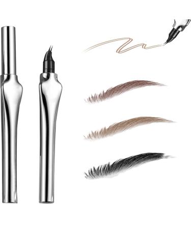 SONGVISON 2024 New 3D Eyebrow Pencil Microblading with 2 Fork Tips Long-Lasting and Waterproof Eyebrow Pencil for Natural-Looking Brows