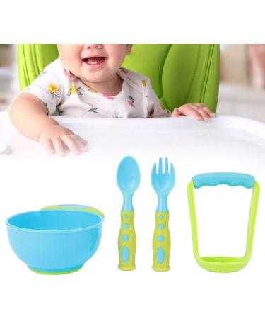 HOSIS Infant Freshfood Mash Bowl | Lightweight Baby Food Masher for Home - Blue/Green - Buy Online on GoSupps.com
