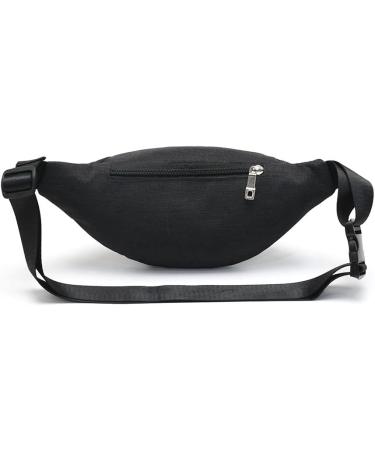 Black Waist Pack Bag for Men & Women - Fanny Pack for Travel, Sports, Running - Buy Online on GoSupps.com