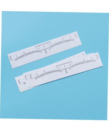 Beavorty Disposable Gauge 120pcs Tools Mini Measure Tool Eyebrow Ruler Sticker Caliper Disposable Eyebrow Shaping Tools - Buy Online on GoSupps.com