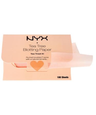 NYX Cosmetics Tea Tree Face Blotting Paper 100 Count - Buy Online on GoSupps.com