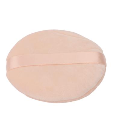Powder Puff Wet Dry Use Washable Swansdown Ultra Soft Makeup Puff Ultra Large Round Loose Powder Puff for Makeup for Loose Powder Shading Powder Body Powder Gift for Girl Women(Skin Color)