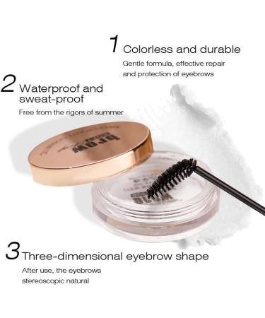 Brow Wax Clear Brow Soap Clear Eyebrow Gel for Laminating Effects Waterproof Brow Styling Wax Eyebrow Lifting and Styling - Buy Online on GoSupps.com