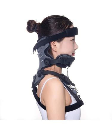 Jlasdr Adjustable Neck Support - Cervical Thoracic Orthosis for Postoperative Recovery & Neck Pain Relief - Spondylose Correction - Black - Buy Online on GoSupps.com