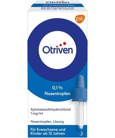 Otriven 0.1% Nasal Drops with Xylometazoline - 10ml | Effective Cold Relief | International Shipping Available - Buy Online on GoSupps.com