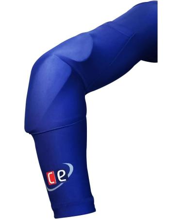 CE Cricket Arm Guard | Elbow Protection Compression Sleeves | Padded Forearm Guards | Adjustable Unisex | Royal Blue - Buy Online on GoSupps.com