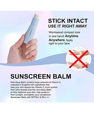 KAHI UV Aqua Balm SPF 50+ PA++++ - Korean Sunscreen with Jeju Oil & Collagen | K-Beauty Essentials - Buy Online on GoSupps.com