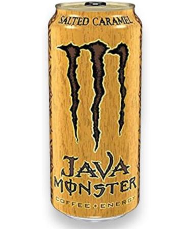 Beer New 24 x Monster Energy Java Salted Caramel + Coffee 443 ml - Buy Online on GoSupps.com