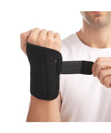 Nucamper Breathable Adjustable Wristwear Bandage for Men & Women - Black Metal-Style Stabilizer for Arthritis Tendon Inflammation & Sprains - Left-Handed S/M - Buy Online on GoSupps.com