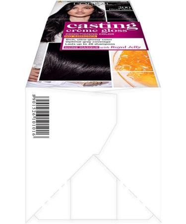 L'Oreal Paris Casting Creme Gloss Ebony Black 200 87.5g+72ml by L'Oreal Paris - Buy Online on GoSupps.com