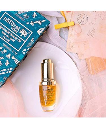 Natural Vibes Gold Beauty Oil Elixir - Nourishing Face Lips & Neck Oil for Restful Sleep | 15 ml - Buy Online on GoSupps.com