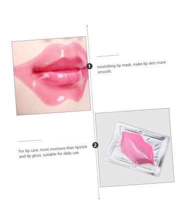FRCOLOR Collagen Lip Mask Pads 15-Piece Exfoliating Moisturizing Lip Treatment for Women - Buy Online on GoSupps.com