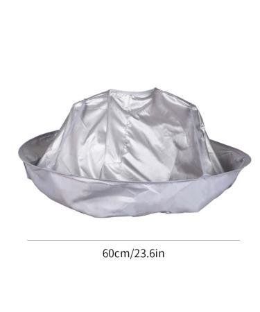 Buy Hair Cape Wrap for Salon & Barber | Silver Hairdressing Umbrella Cape - International Shipping Available - Buy Online on GoSupps.com