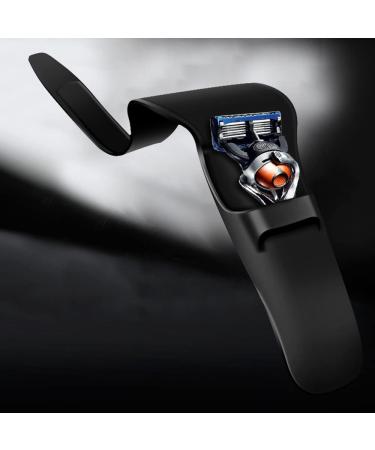 Travel Razor Case Set - Portable Silicone & Plastic Protector, Dark Gray - Buy Online on GoSupps.com
