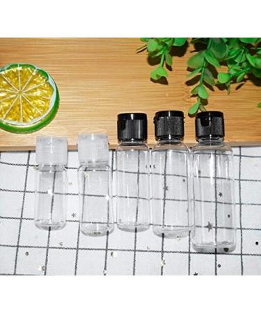 12PCS 30ml/1oz/ Empty Clear Plastic Sample Bottle Travel Container Jar Pot Vial with Flip Lid Perfect for Makeup Emollient Water Shower Gel Emulsion Liquid Comestic Containers (30ml/1oz) - Buy Online on GoSupps.com