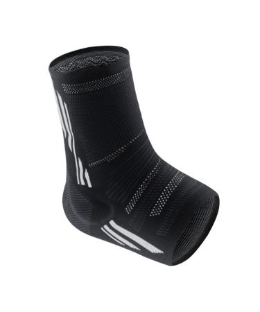FRCOLOR Silicone Ankle Sleeve Socks - Achilles Tendon Support & Arch Braces for Men | Fake Soccer & Football Protective Gear | 24x10cm Black - Buy Online on GoSupps.com