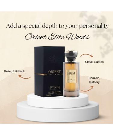 Orient Elite Woods Luxurious Eau de Parfum for Men 100ML (3.4Oz) Long Lasting Arabian Perfume For Men With Saffron Rose & Leathery Notes - Buy Online on GoSupps.com