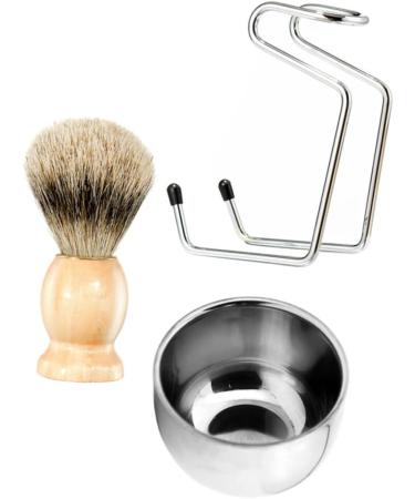 Minkissy Men's Razor Tool Set - 3 Razor Brush Holders & Cleaning Tools | Bamboo Care Essentials for Perfect Grooming - Buy Online on GoSupps.com