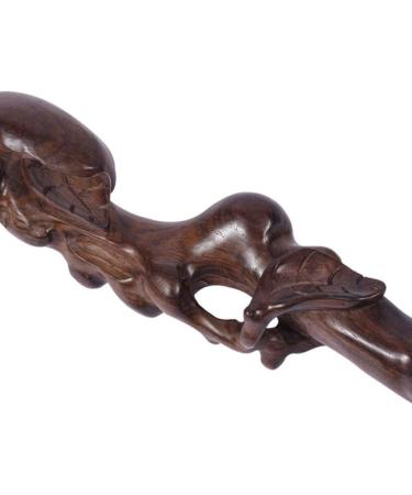 Crutches Black Sandalwood Carved to Send Their Elders He Shou Walker Cane Crutches Anniversary Lucky Star - Buy Online on GoSupps.com